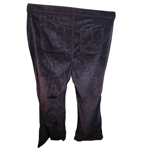 Old Navy Black Velvet Flare Pants Extra High-Rise Trouser Pants Size 22 JJ3850 - Picture 11 of 11
